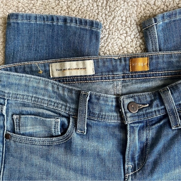 PILCRO And The Letterpress Utility High Paint Spatter Carpenter Jeans 24 Petite - Picture 8 of 10